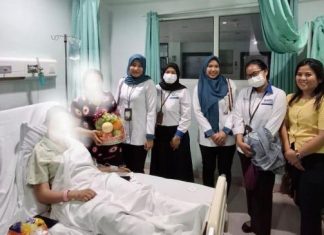BPJS Ketenagakerjaan Pematangsiantar Kunjungi Pasien Kecelakaan Kerja