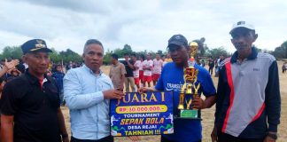 Asisten III Kabupaten Lingga Resmi Menutup Turnamen Sepak Bola Rejai Cup 2024, Berikut Daftar Juaranya