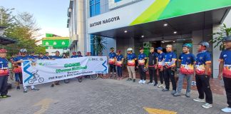 Tingkatkan Silaturahmi, BPJS Ketenagakerjaan Batam Gowes Bareng PWI Kepri