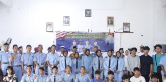 Pangkalan TNI AL Ranai Gelar Sosialisasi Penerimaan TNI AL 2024 di Desa Sungai Ulu