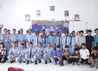 Pangkalan TNI AL Ranai Gelar Sosialisasi Penerimaan TNI AL 2024 di Desa Sungai Ulu