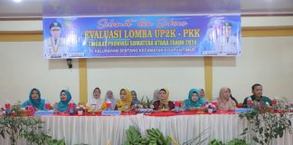 Tim Evaluasi PKK Sumatera Utara Kunjungi Kelurahan Sentang