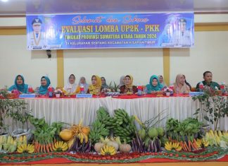 Tim Evaluasi PKK Sumatera Utara Kunjungi Kelurahan Sentang