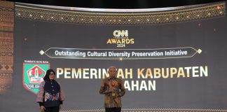 Bupati Asahan Terima Penghargaan Outstanding Cultural Diversity Preservation Initiative Tahun 2024