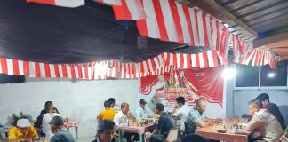 Turnamen Catur di Kedai Kopi Jang Berlangsung Meriah, Kapolsek Dabo Singkep Ikut Serta