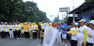 Bupati Asahan Lepas Gerak Jalan Santai Bersama Forkopimda Meriahkan HUT RI Ke 79