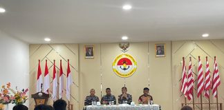 Peserta Kemah Besar Pramuka Natuna Berkunjug ke Mako Lanal Ranai