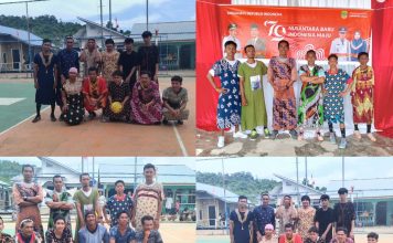 Futsal Pria Pakai Daster, Lomba Favorit HUT RI ke-79 di Desa Mamut
