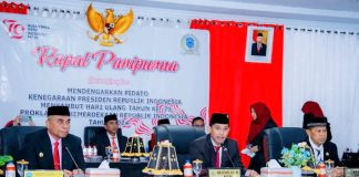 DPRD Buton Tengah Gelar Rapat Paripurna Mendengarkan Pidato Kenegaraan HUT RI Ke-79