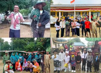 Pawai Rakyat di Desa Baran Meriahkan HUT ke-79 RI, Semangat Kemerdekaan Membara