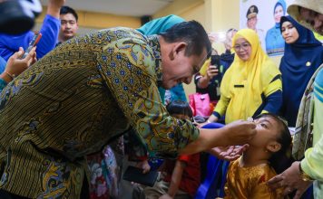 Gubernur Kepri Ansar Ahmad Evaluasi Langsung Pelaksanaan PIN Polio di Tanjungpinang