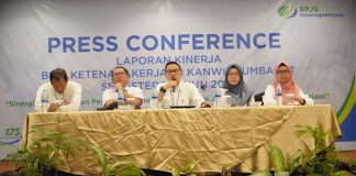 Di Hadapan Awak Media, BPJS Ketenagakerjaan Kanwil Sumbagut Paparkan Kinerja Semester I tahun 2024