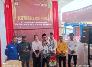 Koalisi Energi Baru Anambas Maju Resmi Daftarkan Aneng-Raja Bayu sebagai Bapaslon Bupati dan Wakil Bupati Kepulauan Anambas