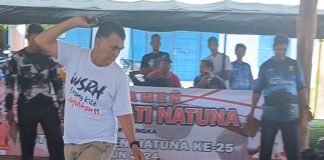 Melestarikan Permainan Tradisional, Bupati Wan Siswandi Buka Turnamen Gasing