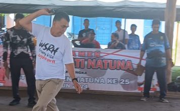 Melestarikan Permainan Tradisional, Bupati Wan Siswandi Buka Turnamen Gasing