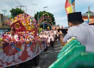 Pawai Maulid Nabi di Serasan, Bukti Kebersamaan dan Cinta pada Rasulullah