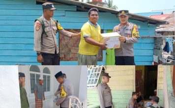 Personil Polsek Dabo Singkep Galakkan Aksi Sedekah Rutin di Setiap Apel Pagi