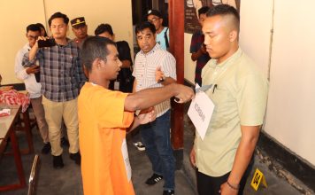 Polres Lingga Gelar Rekonstruksi Pembunuhan, 13 Adegan Diperagakan