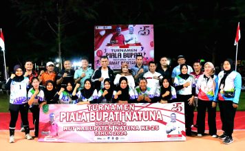 Turnamen Bola Voli Natuna 2024 Dibuka, Danlanud Raden Sadjad Natuna Dukung Pembinaan Atlet Muda