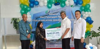 BPJS Ketenagakerjaan Lhokseumawe Serahkan Santunan di Harpelnas 2024