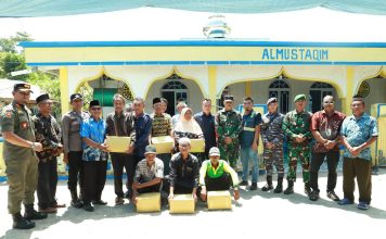 Bupati Lingga Resmikan Pengerjaan Jalan Dusun Pasir Panjang-Dusun Tukul, Program Karya Bakti TNI Dimulai