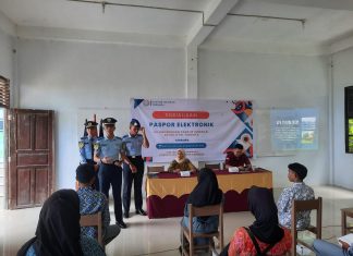 Kantor Imigrasi Kelas II TPI Tarempa Gelar Sosialisi Pasport Elektronik Kepada Siswa dan Siswi SMK Negeri 4 Anambas