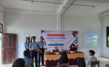Kantor Imigrasi Kelas II TPI Tarempa Gelar Sosialisi Pasport Elektronik Kepada Siswa dan Siswi SMK Negeri 4 Anambas