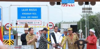 Presiden RI Joko Widodo Resmikan Jalan Tol Trans Sumatera