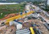 Pekerjaan Flyover Sei Ladi Memasuki Tahap Pemasangan Balok Girder