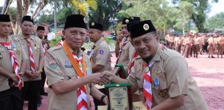 Bupati Asahan Hadiri Peringatan Pramuka Ke 63 Tingkat Kwartir Cabang Gerakan Pramuka Tahun 2024