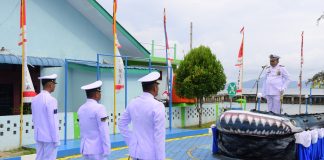 Semangat Peringatan HUT Ke-79 TNI AL di Lanal Tarempa