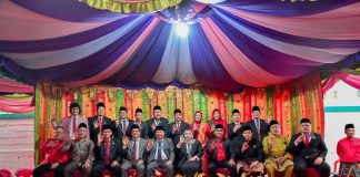 Bupati Kasmarni Hadiri Syukuran dan Tepuk Tepung Tawar Anggota DPRD Kabupaten Bengkalis Fraksi PDI Perjuangan