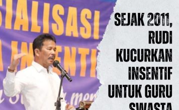 Sejak 2011 Kucurkan Insentif untuk Guru Swasta, Rudi Luncurkan Aplikasi Agar Tepat Sasaran dan Transparan