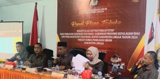 KPU Lingga Tetapkan 74.103 DPT di Pilkada 2024