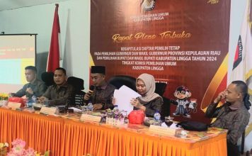 KPU Lingga Tetapkan 74.103 DPT di Pilkada 2024