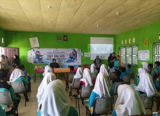 LKKPN Pekanbaru Adakan Program ‘Konservasi Goes to School’ di SMPN 002 Batu Belah