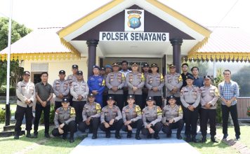 Kapolres Lingga Melakukan Kunjungan Kerja Perdana Ke Polsek Senayang