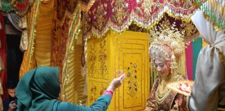 Tepuk Tepung Tawar Arsya dan Tiara, Bupati Kasmarni Selenggarakan Prosesi Ngunduh Mantu