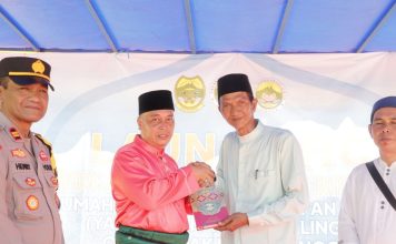 Dorong Pendidikan Agama Berbasis Nilai-Nilai Al-Qur’an, Bupati Lingga Resmikan Kampung Al-Qur’an di Desa Bakong