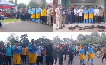 Ratusan Relawan dan Simpatisan Iringi Nizar-Novrizal dalam Pengundian Nomor Urut