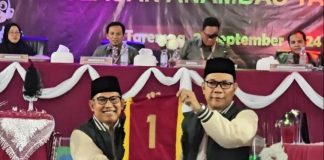 Paslon Bupati dan Wakil Bupati Anambas Rusli Effendi dan Johari Mendapat Nomor Urut 1