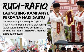 Rudi-Rafiq Geser Launching Kampanye Perdana Hari Sabtu
