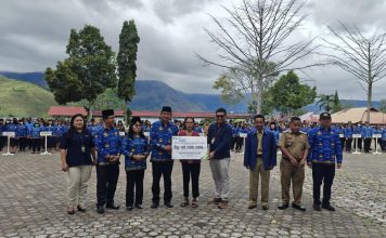Perdana, Pekerja Rentan Kabupaten Samosir terima Santunan Kematian sebesar 42 juta