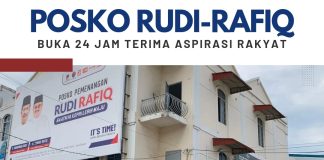 24 Jam Terima Aspirasi Rakyat, Posko Pemenangan Rudi-Rafiq Buka Siang Malam
