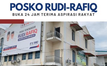 24 Jam Terima Aspirasi Rakyat, Posko Pemenangan Rudi-Rafiq Buka Siang Malam