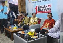 Peresmian Posko Pemenangan Ansar-Nyanyang, Dimeriahkan ‘Pantun Burung Kenek-kenek’