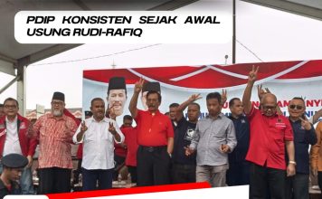 PDIP Konsisten Sejak Awal Usung Rudi-Rafiq