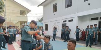 9 Personel Lanal Tarempa Naik Pangkat