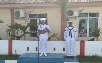 Letkol Laut (P) Ari Sukmana Pimpin Upacara Hari Kesaktian Pancasila