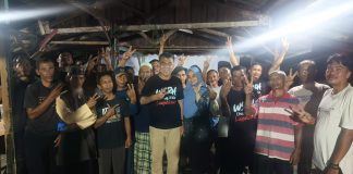 Menyala, Wan Siswandi Blusukan Malam ke Posko Pemenangan Air Lengit, Disambut Antusias